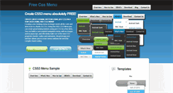 Desktop Screenshot of free-css-menu.com